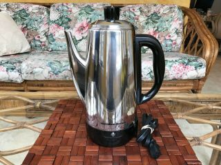 Hamilton Beach Stainless Steel 4 - 12 Cup Electric Coffee Pot Percolator 40616
