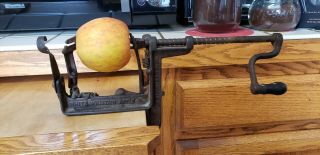 Antique Apple Peeler White Mountain Goodell Co Antrim N.  H.  Usa Chipper Parer 3