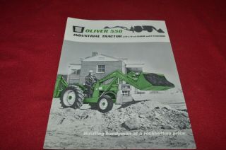 Oliver Tractor 550 Industrial Tractor Loader Backhoe Brochure Fcca Green