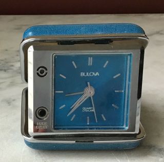 Vintage Bulova Travel Clock In Case (case Made In Japan),  Order