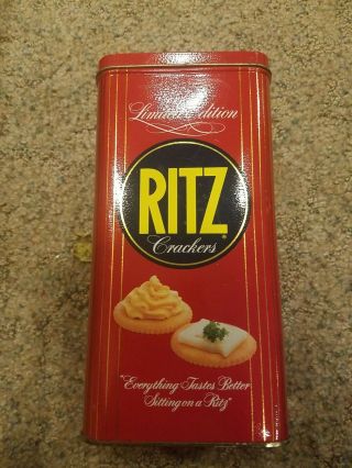 Nabisco 1986 Vintage Ritz Crackers - Limited Edition Collectible Tin