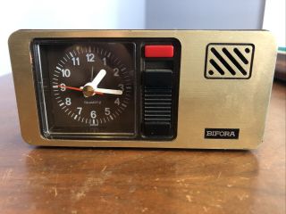 Vintage Bifora Travel Alarm Clock Great Made In Japan