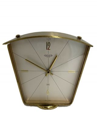 Vintage Jaeger Electronic Paris Clock Mid Century