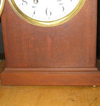 Large 1900 ' s SETH THOMAS Beehive Mahogany Mantel Clock parts/repair 3