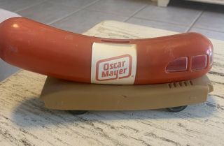 Vintage Oscar Mayer Weiner Hot Dog Mobile On Wheels Collectible Coin Bank 10 "
