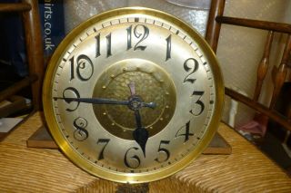 Antique German Twin Weight Grandfather Clock Striking Movement And Dial 2