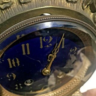 Antique 19th C Fancy Mantle Clock Bronze French movement fixable? Updated 2/21 3