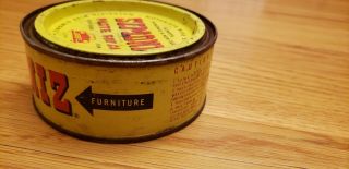 Vintage Simoniz Paste Kleener Yellow Tin Can Automobiles Furniture Wax. 3