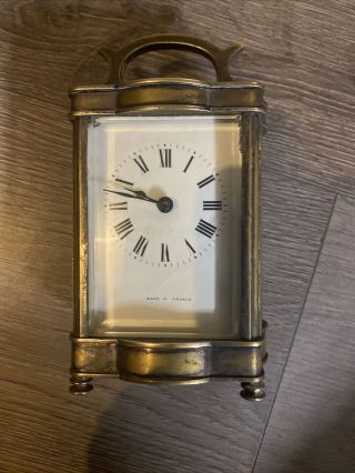 Antique French Carriage Clock With Keys