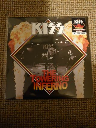 Kiss The Towering Inferno Red Vinyl 2xlp Rare