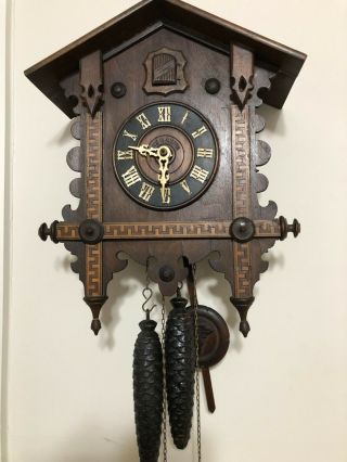 Large Antique Austrian Cuckoo Clock