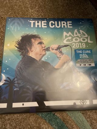 The Cure Mad Cool 2019 Us Limited Edition 120/300 Triple Green Flou Vinyl Lp