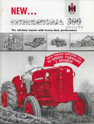 International Harvester International 300 Utility Tractor Brochure