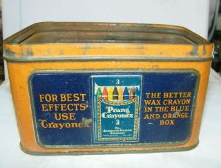 Vintage Tin Old Faithful Hygieia Dustless Chalk 1 Gross American Crayon Co Ohio