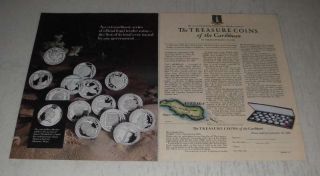 1989 Franklin Treasure Coins Of The Caribbean Ad