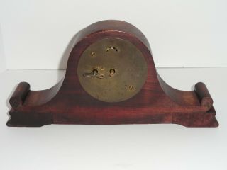 Rare Antique Eight Day Miniature Mantel Clock Salesman Sample Mahogany 8 Mantle 3