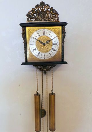 Old Wall Clock Vintage Clock Franz Hermle & Sohn Pendule