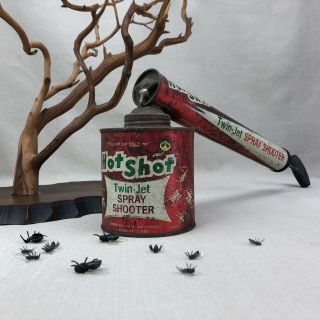 Hot Shot Vintage Twin - Jet Spray Shooter Empty Bug Killer Dispenser