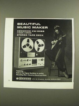 1971 Kenwood Kw - 5066 Stereo Tape Deck - Music Maker