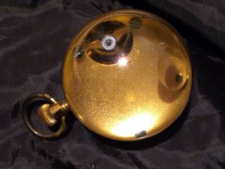 Antique Vintage HAVEN Crystal Glass Ball Paperweight Desk Clock Parts Repair 2