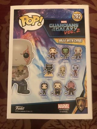 Funko Pop Drax with Baby Groot 262 Guardians of the Galaxy Vol.  2 FYE Exclusive 3