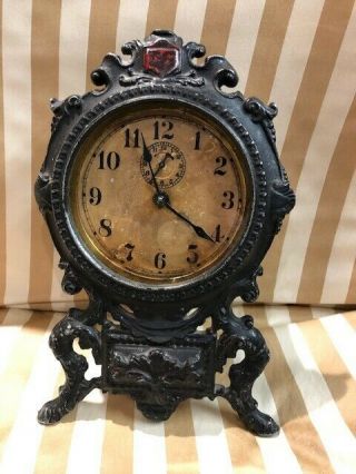 Antique Waterbury Alarm Clock