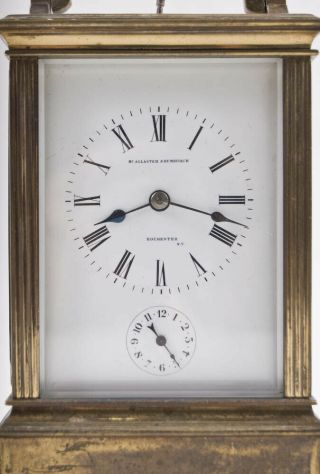 French Grande Sonnerie Repeating Carriage Clock @ 1890 Large Fancy Case Project