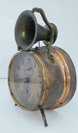 Antique Junghans Late 19th C To Early 1900s German Alarm Clock