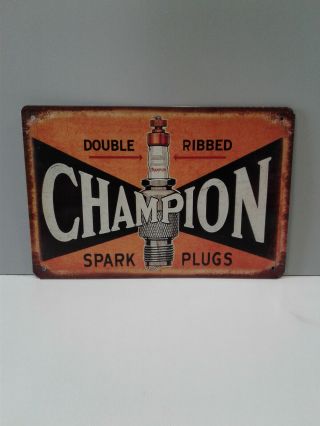 12 Inch Champion Spark Plug Sign