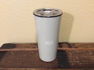 Wells Fargo Gray Plastic Travel Coffee Tea Cup Just Released Employee Exclusive
