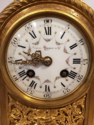 Bigelow,  Kennard & Co,  JAPY FRERES french Mid - 19th C.  Gilt Bronze Clock,  cherubs 5