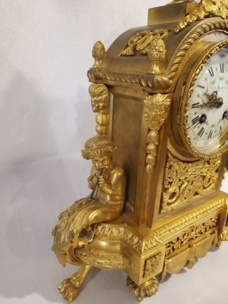 Bigelow,  Kennard & Co,  JAPY FRERES french Mid - 19th C.  Gilt Bronze Clock,  cherubs 6