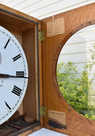 Self Winding Clock Co in Oak Case,  near complete & ready to wire 4