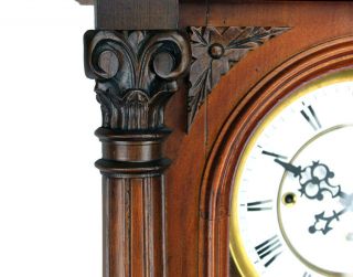 Highly Carved German Gustav Becker Grand Sonnerie 3 wt Vienna Regulator Clock 3