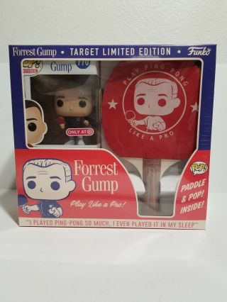Funko Forrest Gump Pop And Ping Pong Paddle Set Limited Edition Tom Hanks