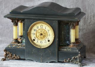 Seth Thomas Adamantine Mantle Clock Larkin Clk35