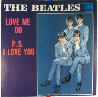The Beatles Tollie 9008 Love Me Do B/w P.  S.  I Love You Picture Sleeve