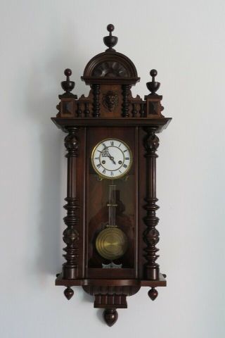 Old Gustav Becker P42 Wall Clock