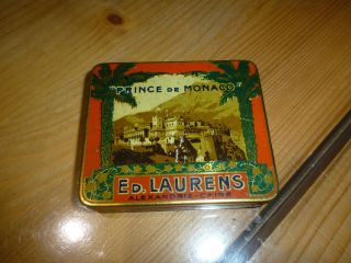 Ancienne Boite Publicitaire En Tôle,  Prince De Monaco,  Ed.  Laurens,  Cigarettes