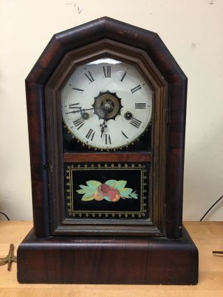 Haven Parlor Mantle Clock W/ Alarm - - 1860s