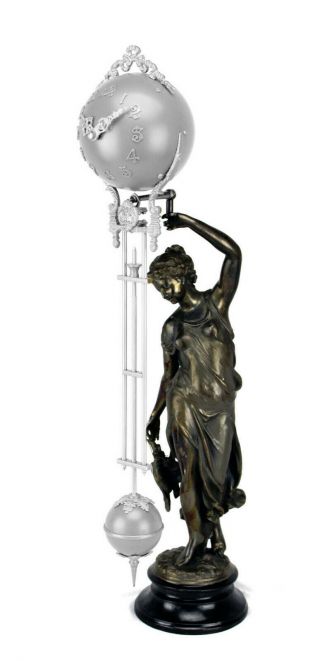 Brass Statue For Ansonia Huntress 4 " Ball Swinging Clock