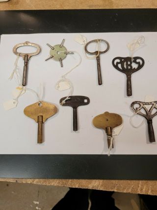 Selection Of Antique Clock Keys