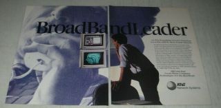 1991 At&t Network Systems Ad - Broad Band Leader
