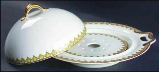 The Monaco By Haviland - Round Covered Butter Dish With Strainer