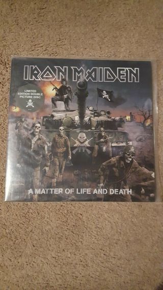Iron Maiden Picture Disc Vinyl 2 Lps A Matter Of Life And Death 2006