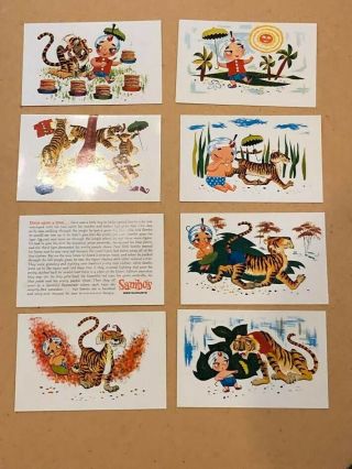 Set of Eight (8) SAMBO ' S (Restaurant) PICTURE STORY CARDS,  postcards 2