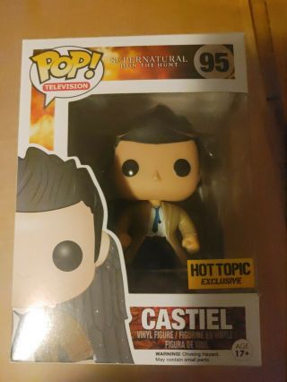 Funko Pop Hot Topic Exclusive Supernatural Castiel With Wings 95