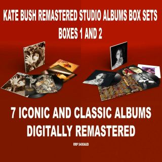 Kate Bush " Remastered In Vinyl " Boxes 1 And 2 7 X Lp Set Of Kate Studio Albums