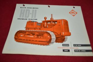 Allis Chalmers Hd11 Crawler Tractor Dealers Brochure Amil12 Ver5