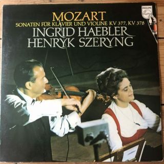 6500 054 Mozart Sonatas For Piano & Violin K.  377 & 378 / Haebler / Szeryng